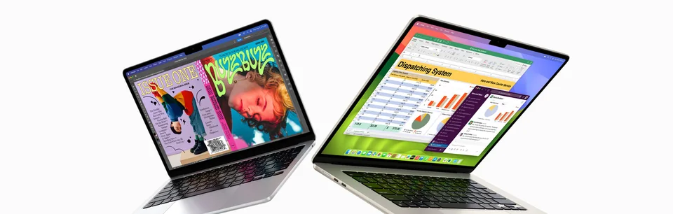 Two laptops side by side